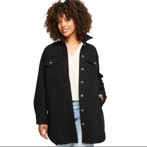 GENTLE FAWN Harmony Jacket Oversized in Black Women's Size S - Picture 1 of 11